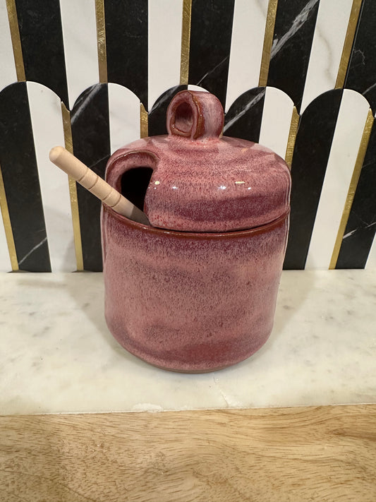 Pottery Honey Dish