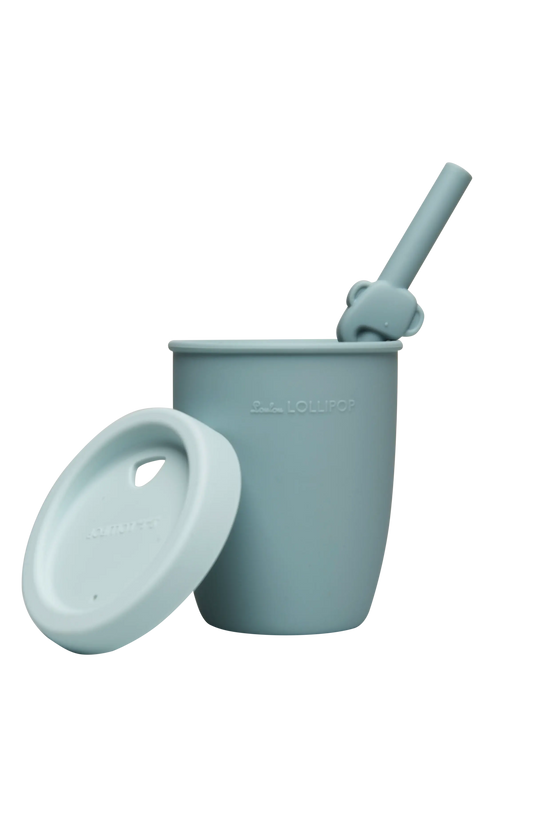 Loulou Lollipop - Cup with Straw: Elephant