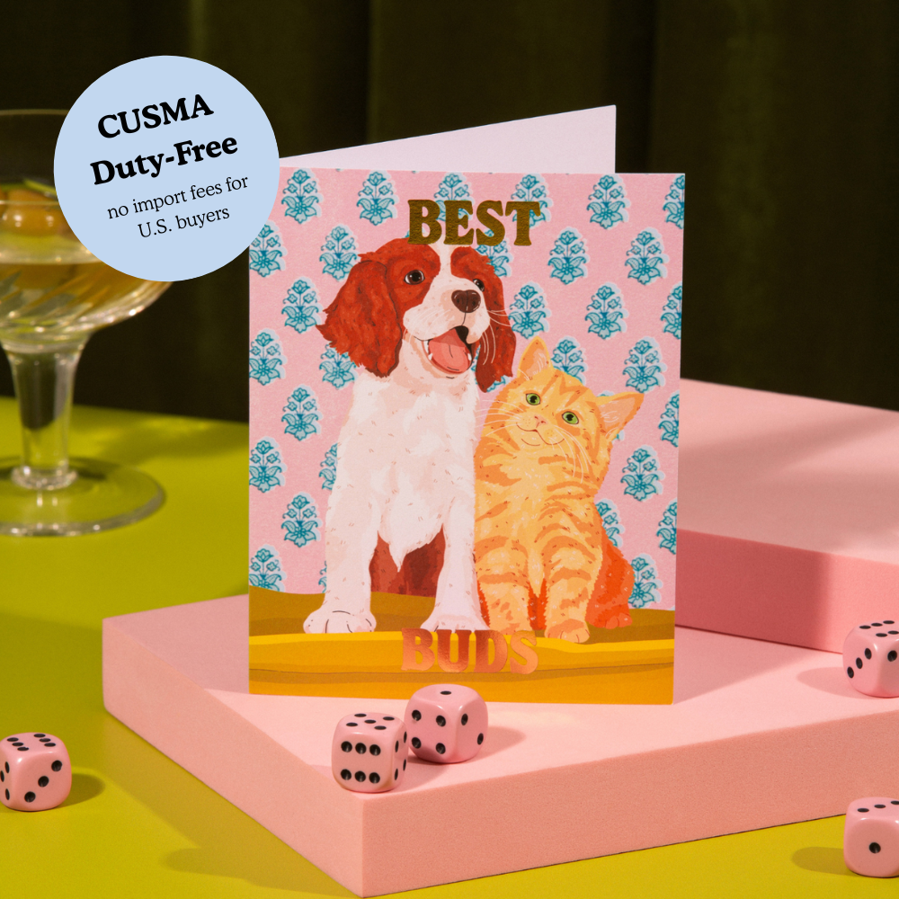 Lucky Goods Paper - Best Buds Card – Foil Friendship ✿ Funny Card