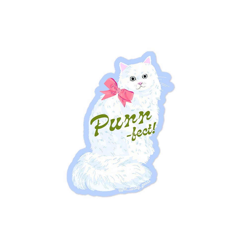 Lucky Goods Paper - Purr-fect Kitty – Matte Vinyl Sticker