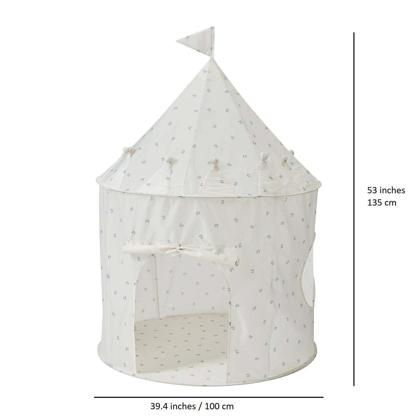 3 Sprouts - Recycled Fabric Play Tent Castle - Prints: Terrazzo Clay