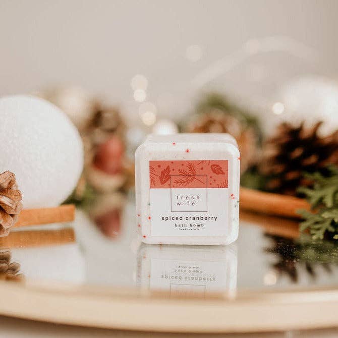 The Fresh Wife Soap Company - Spiced Cranberry Bath Bomb