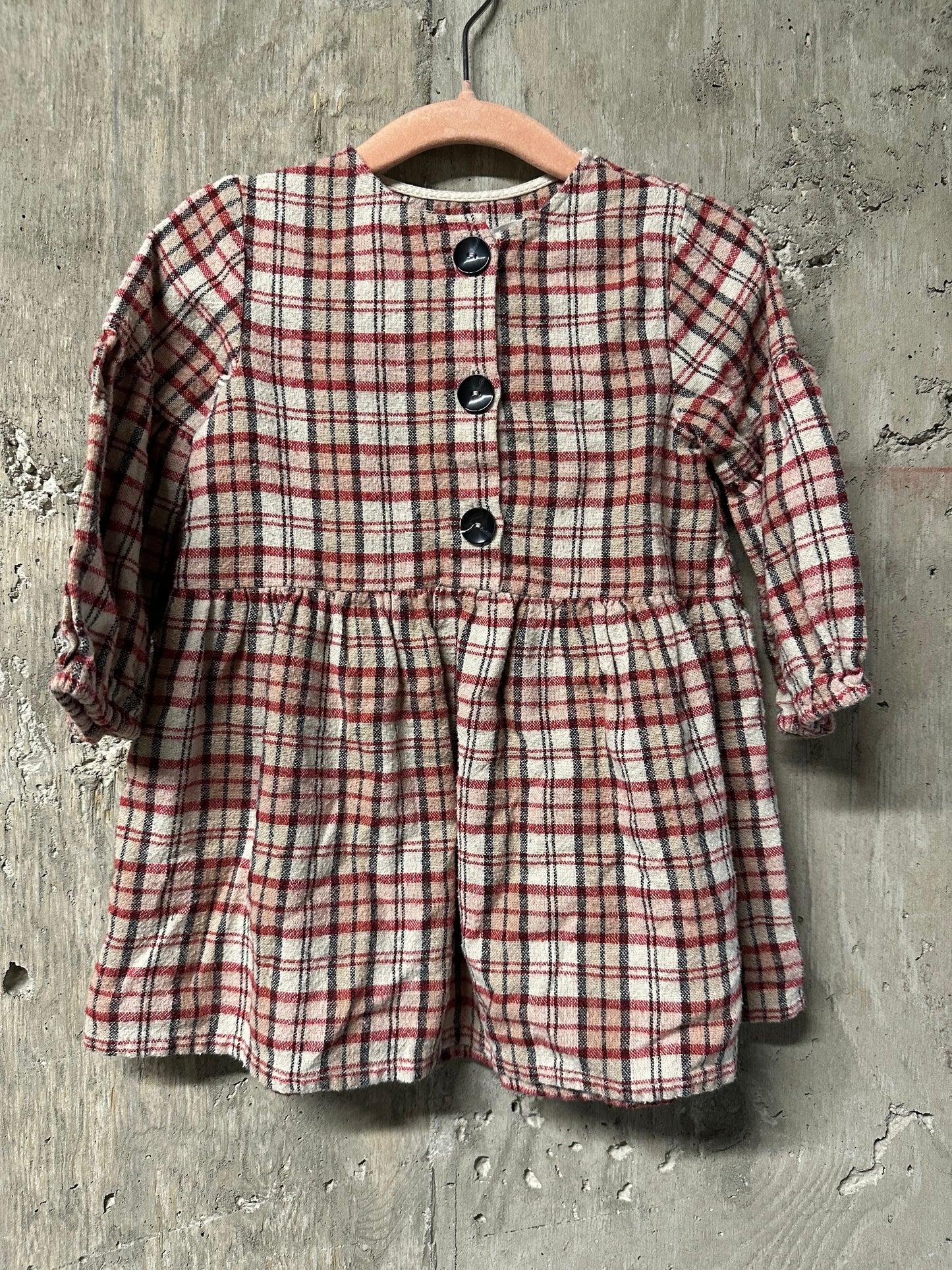 Zara Plaid Dress Sz 18/24m