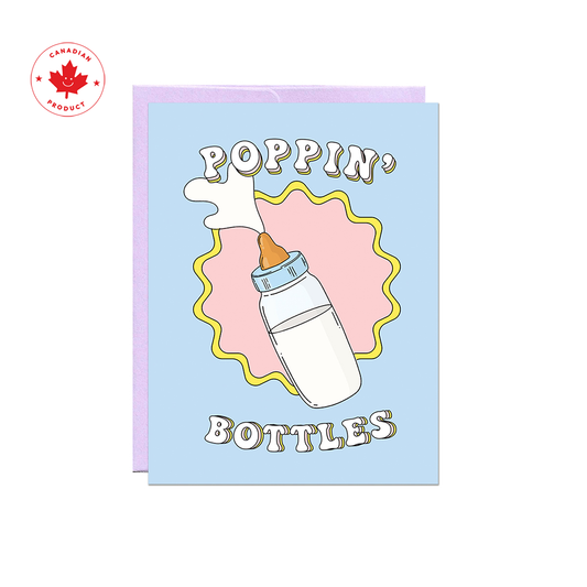 Poppin' Bottles | Baby Card
