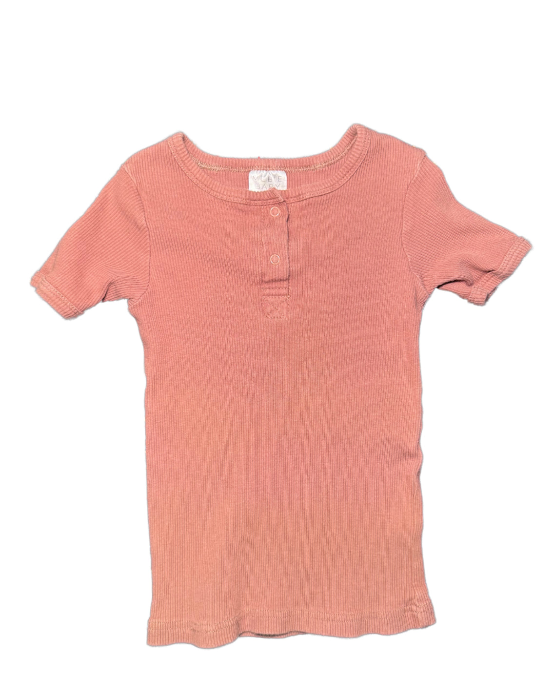 Mebie Baby Ribbed Mauve Tshirt - Size 3T