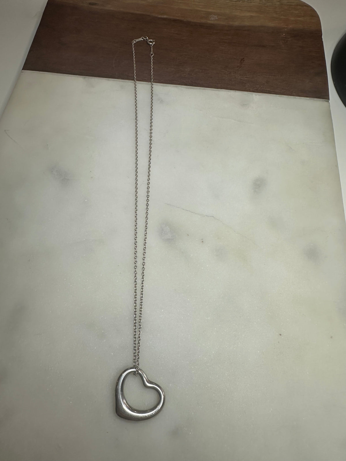 Tiffany & Co. Elsa Peretti Open Heart Necklace