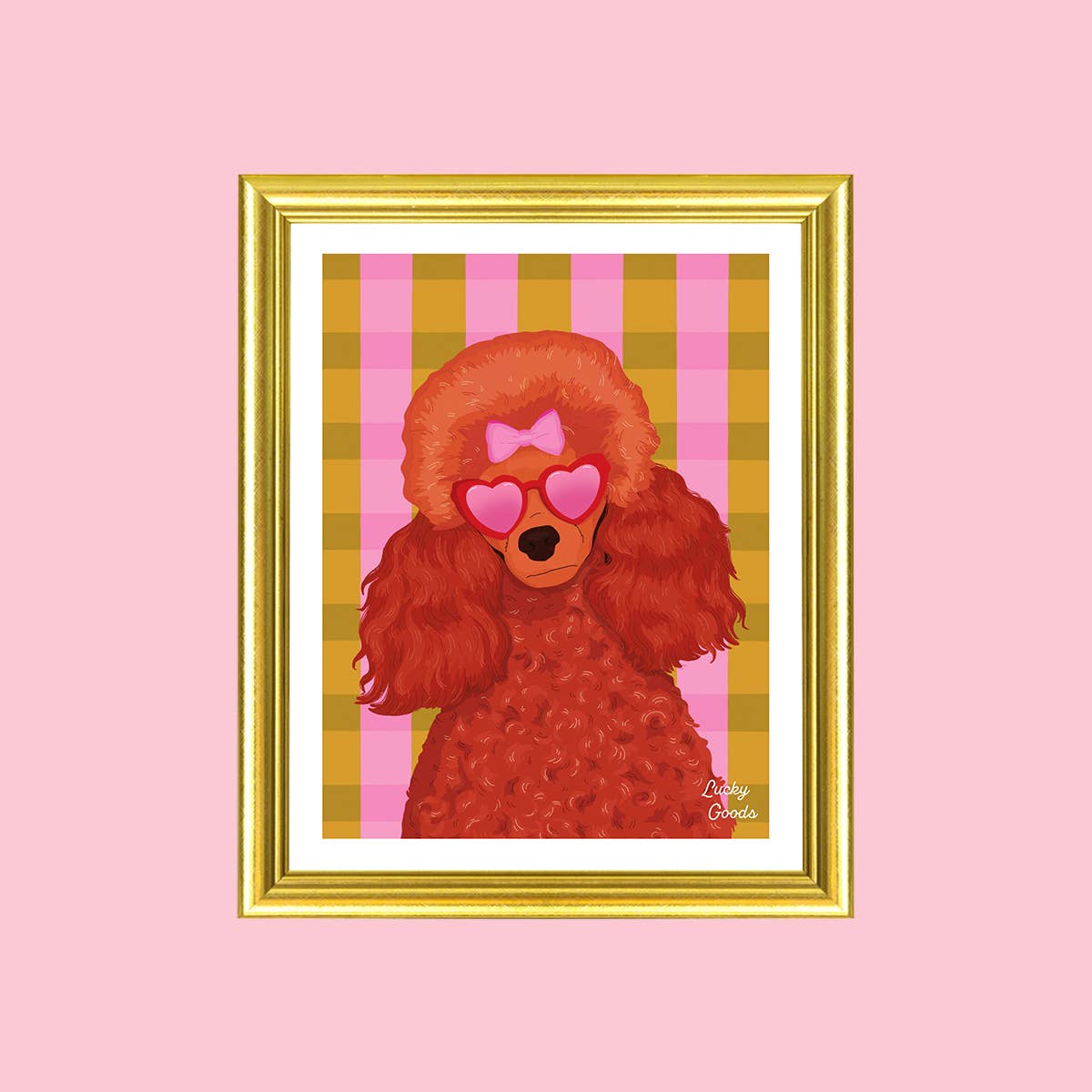 Lucky Goods Paper - Fancy Poodle with Sunglasses Portrait Print: 8" x 10"