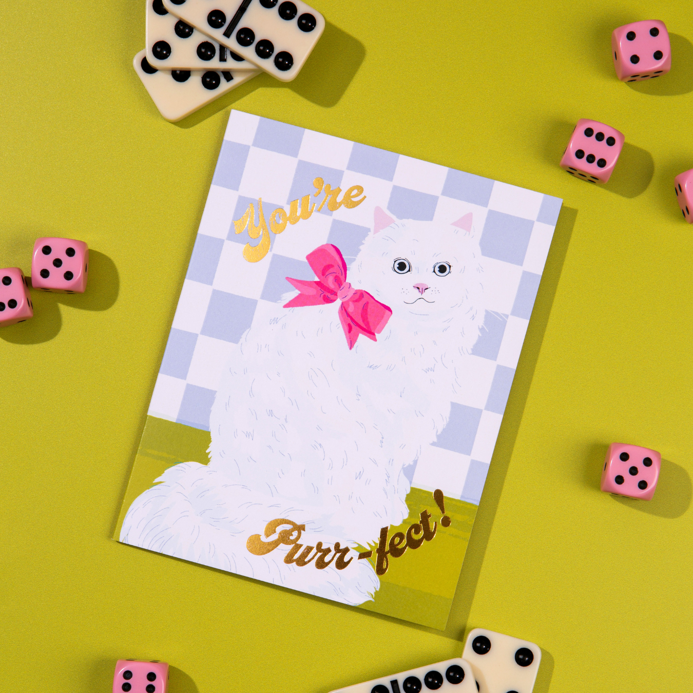 Lucky Goods Paper - You're Purr-fect – Foil Friendship ✿ Love Card
