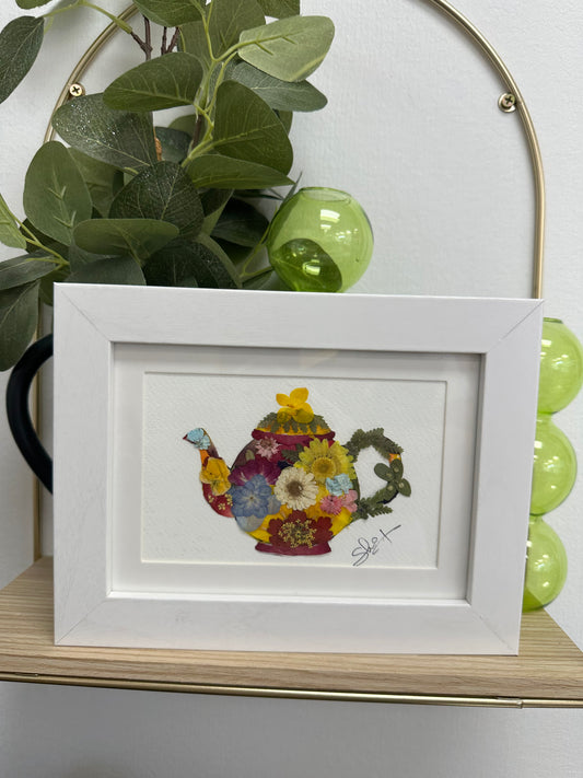 Floral Garden Art - Teapot