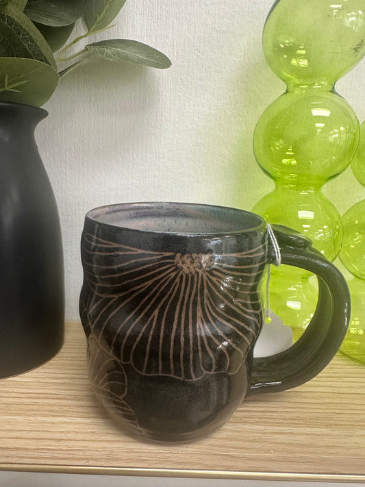 MERC Pottery Mug Groovy Darkness 12oz