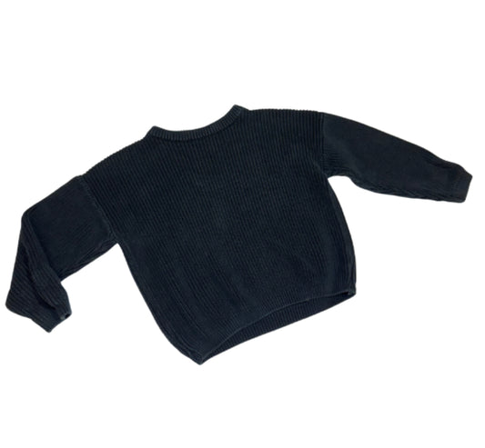 Black Knit Sweater - Size 3/4T