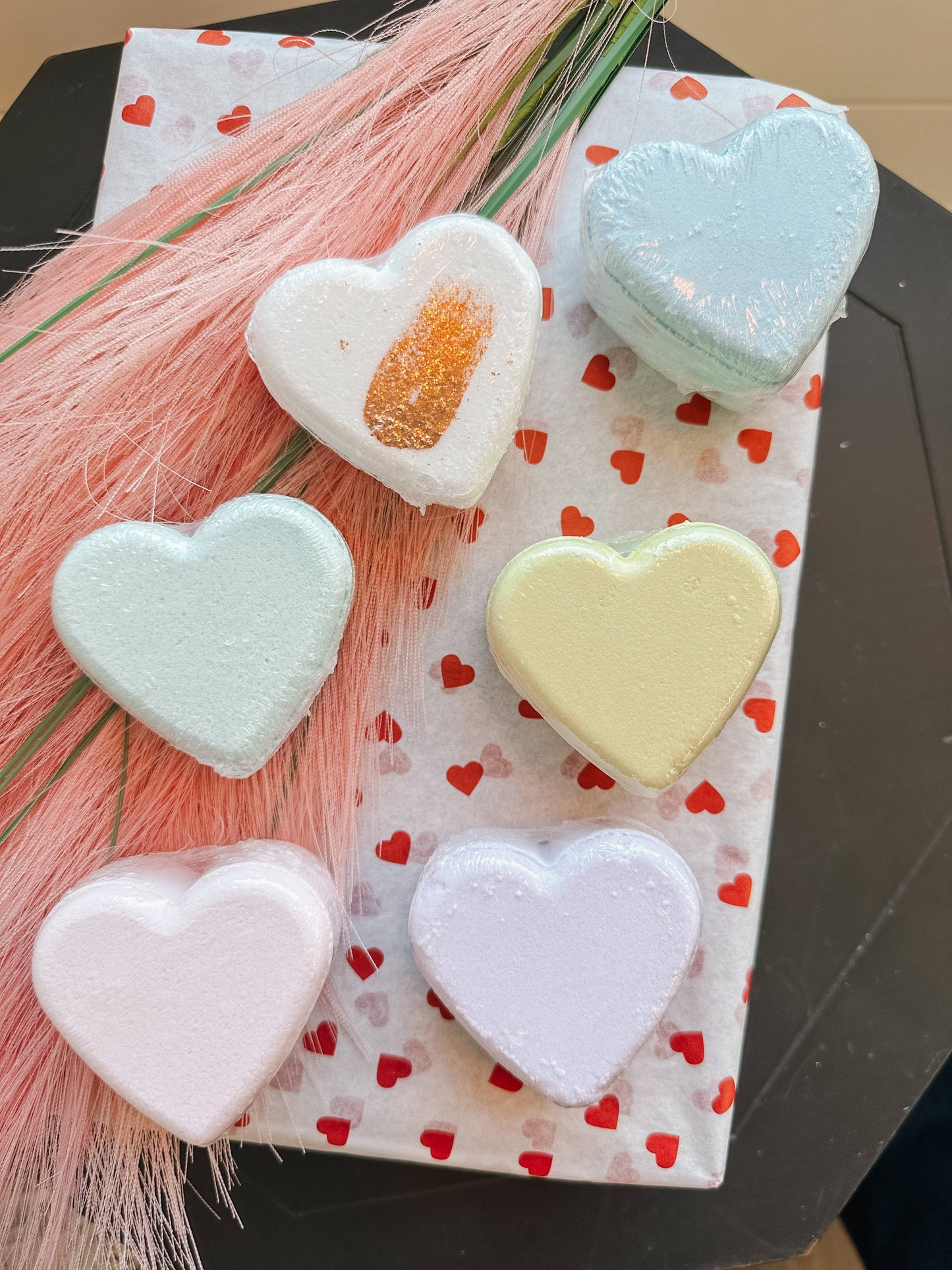 The Fresh Wife Soap Company - Heart Bath Bomb - Alluring Jasmine