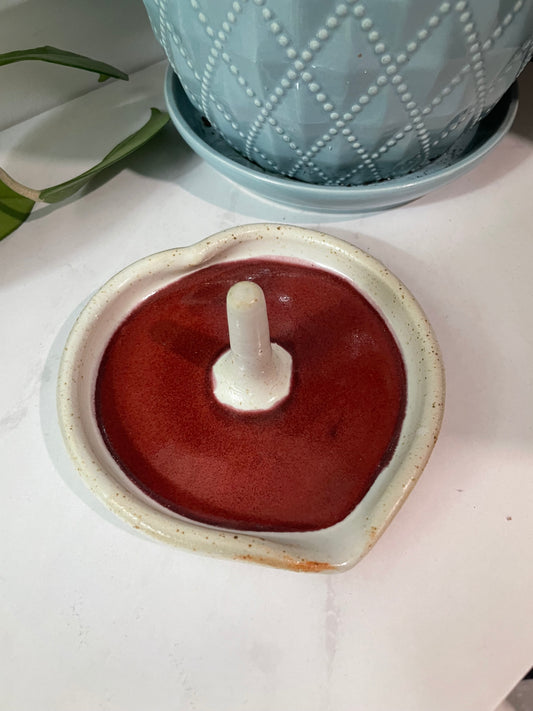 Heart Pottery Ring Holder