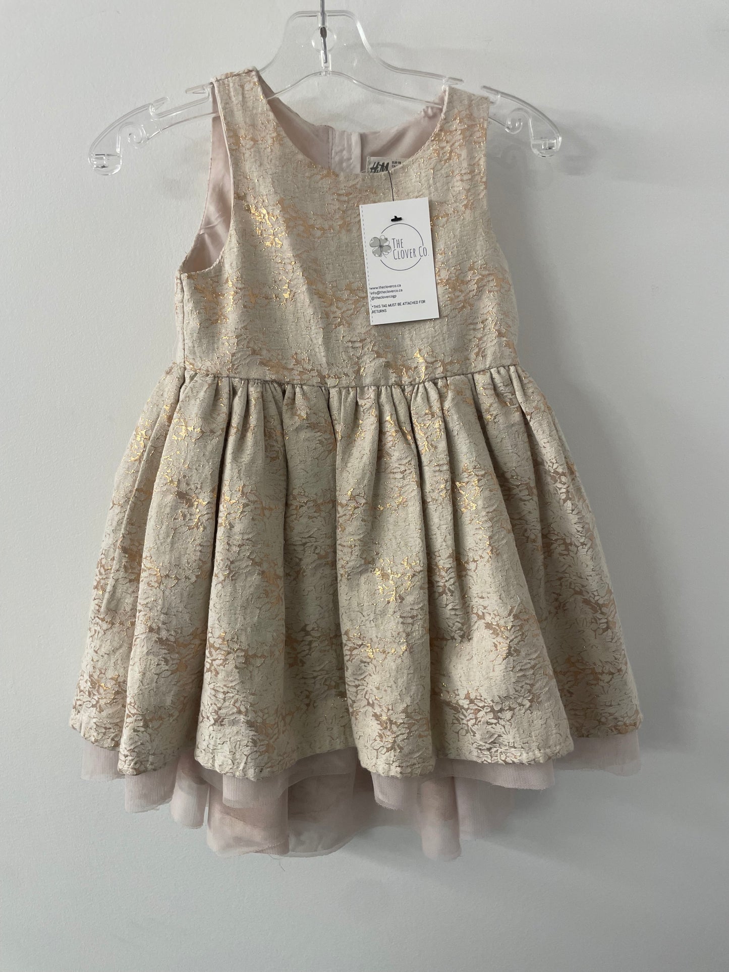 H&M Gold Dress 2T