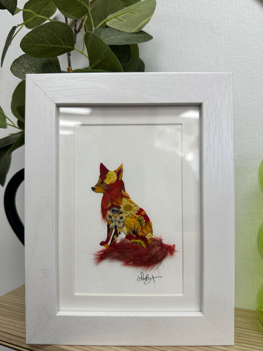 Floral Garden Art 4x6 Red Fox