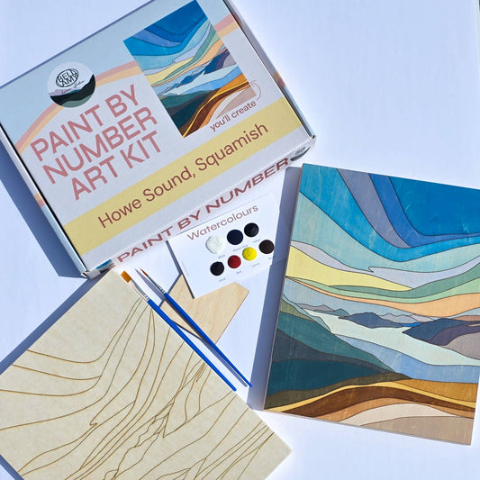 Bellamy Home Studio - Paint By Number Art Kit - Howe Sound, Squamish