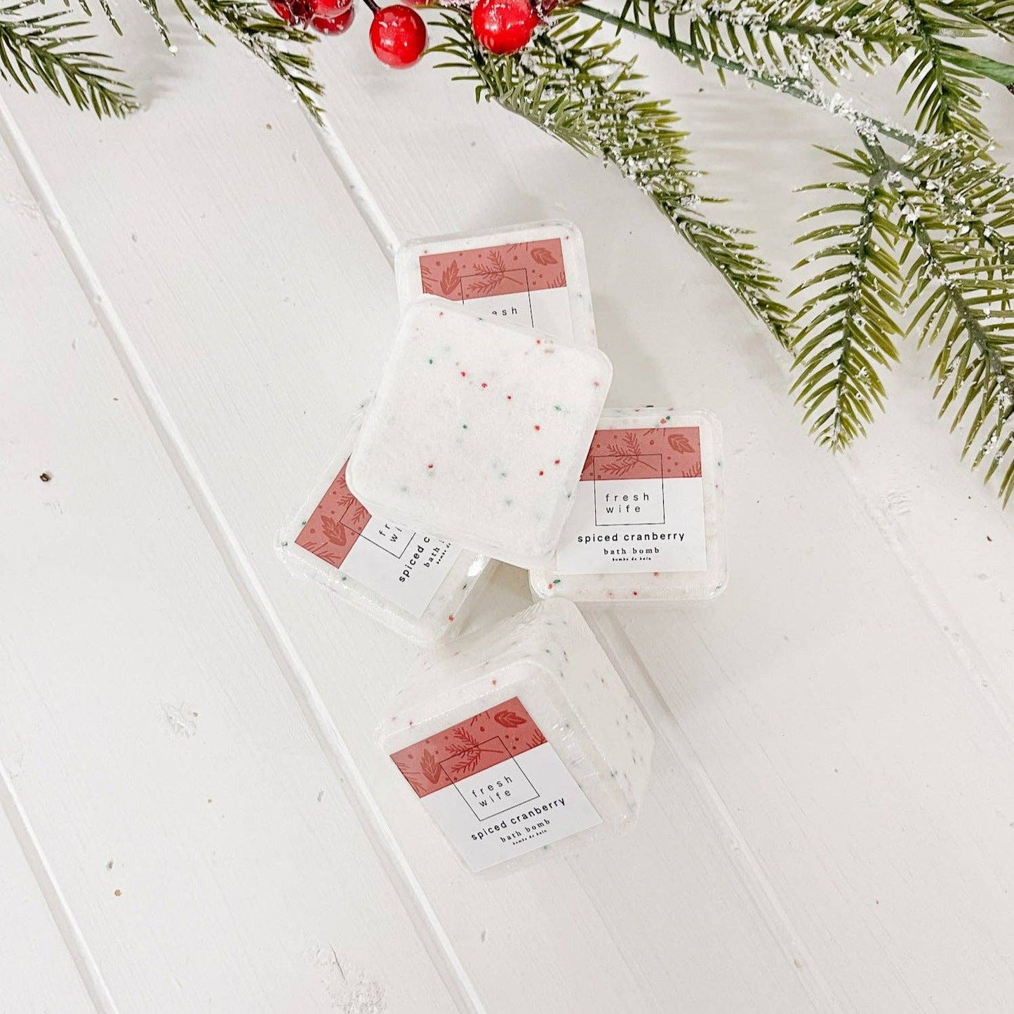 The Fresh Wife Soap Company - Spiced Cranberry Bath Bomb