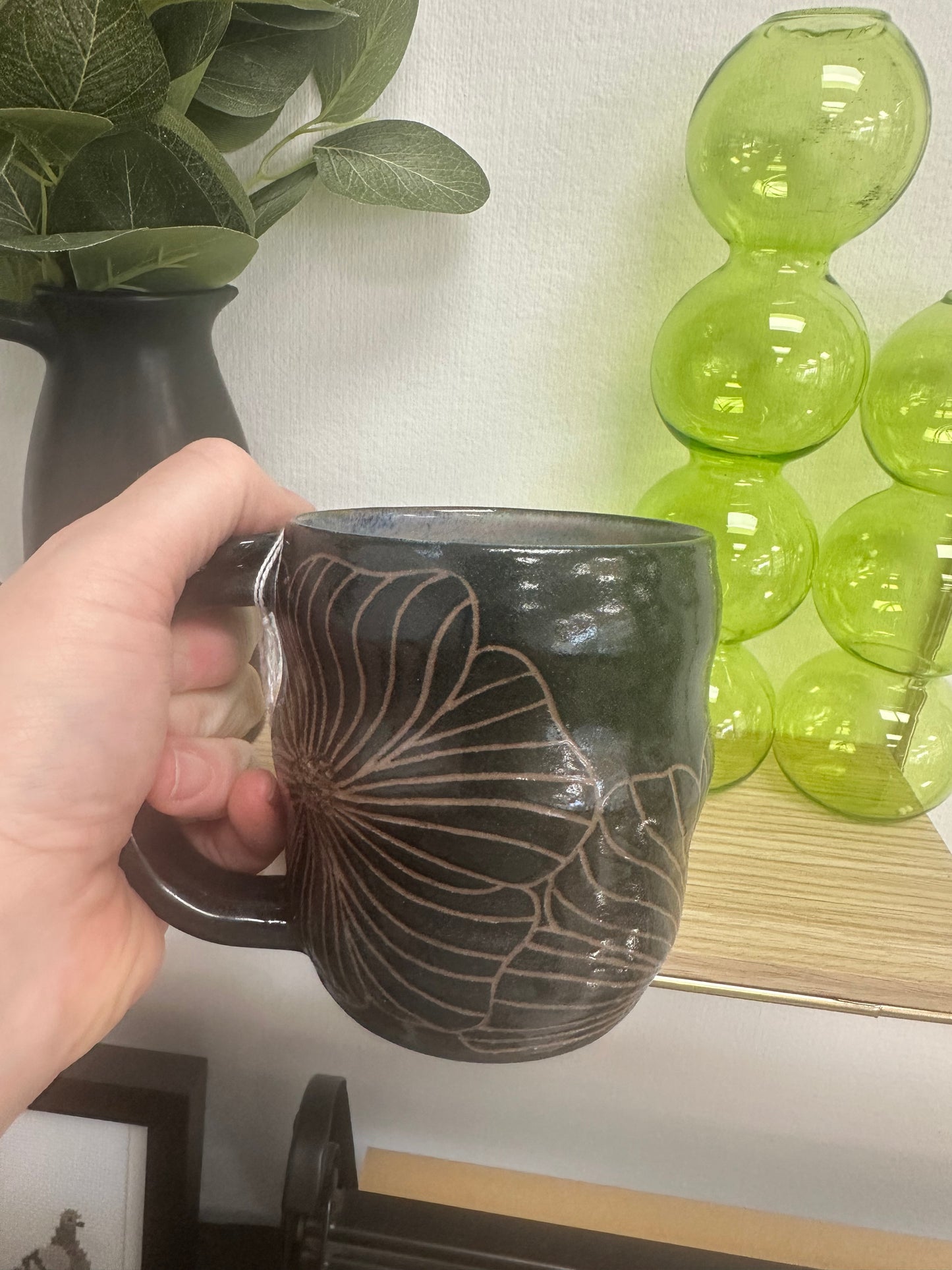 MERC Pottery Mug Groovy Darkness 12oz