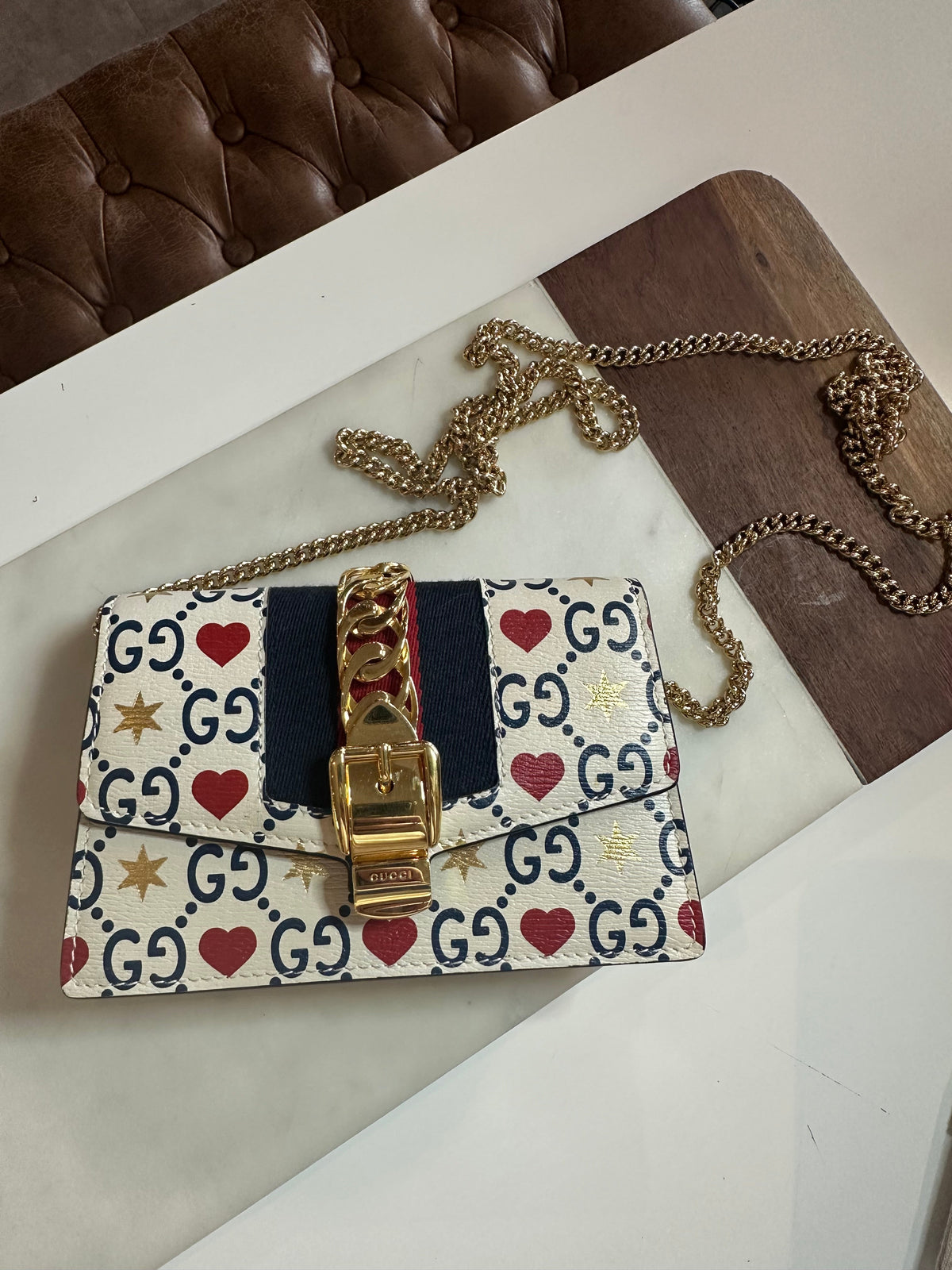 Gucci Mini Sylvie Heart Bag