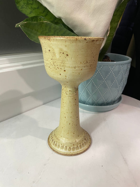 Pottery Goblet - Taupe