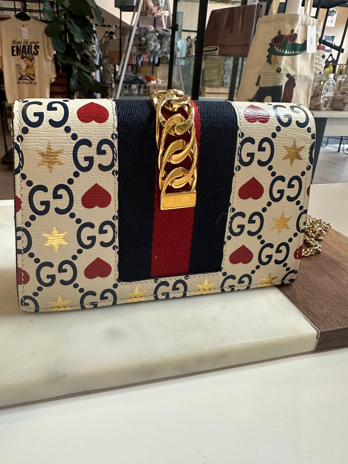 Gucci Mini Sylvie Heart Bag