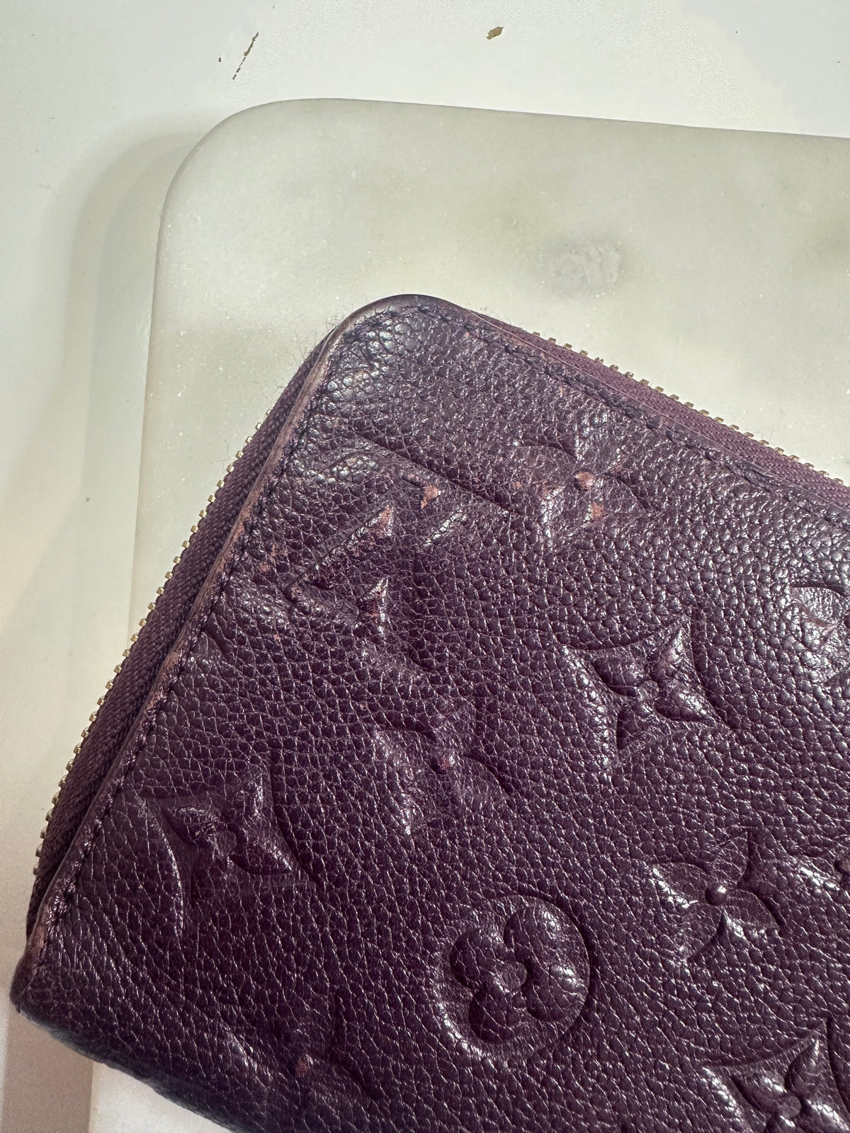 Louis Vuitton Monogram Empreinte Leather Aube Wallet