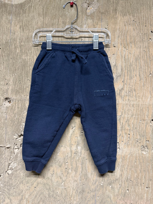 Zara Navy Sweat Pants - Size 12/18 Months
