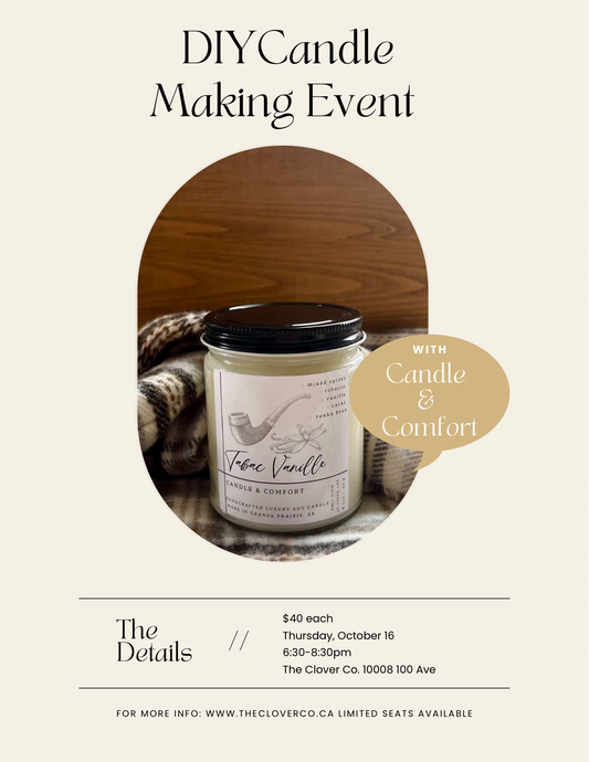 DIY Candle Making Event with Candle and Comfort