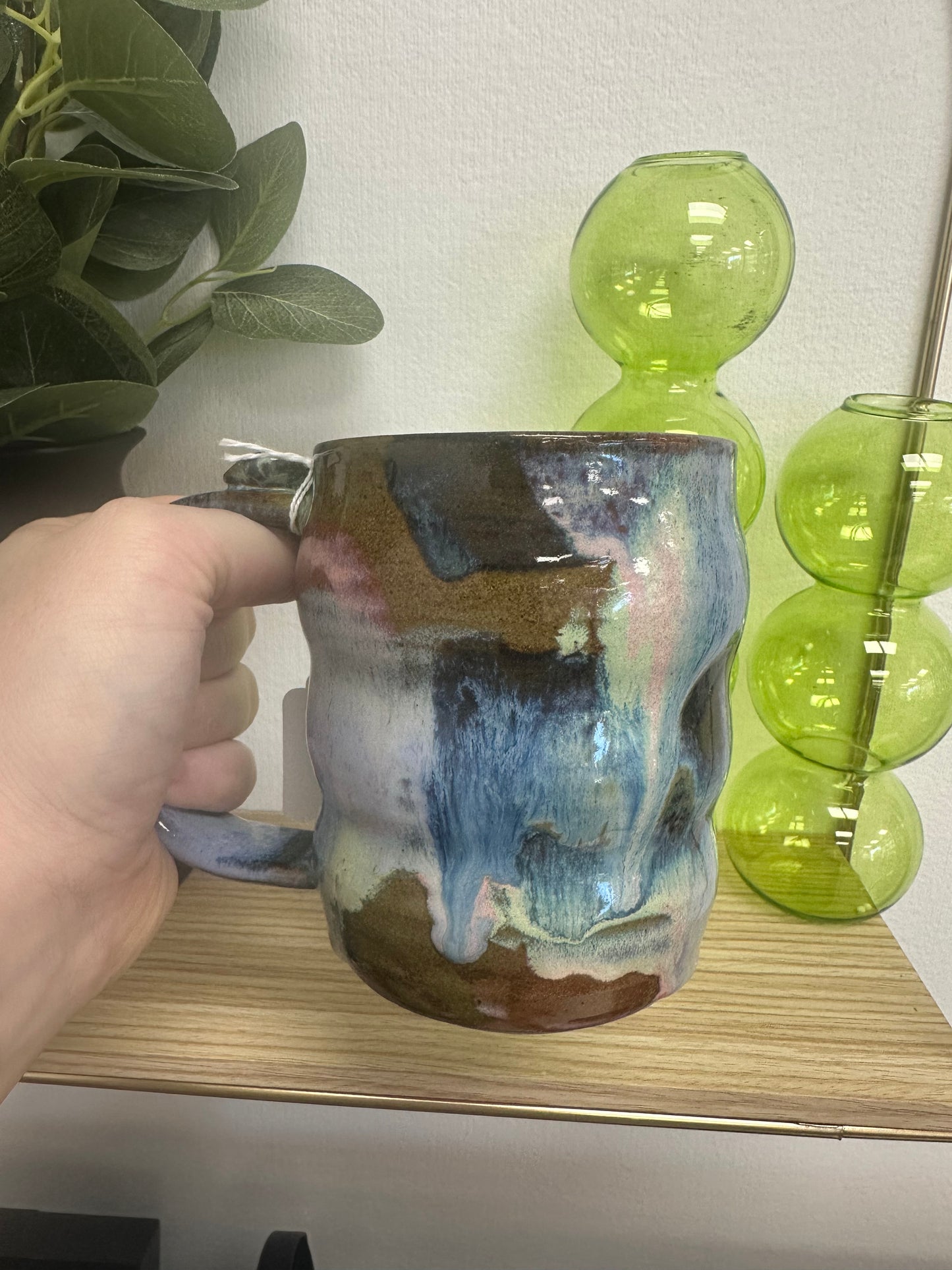 MERC Pottery Groovy Patchwork 12oz