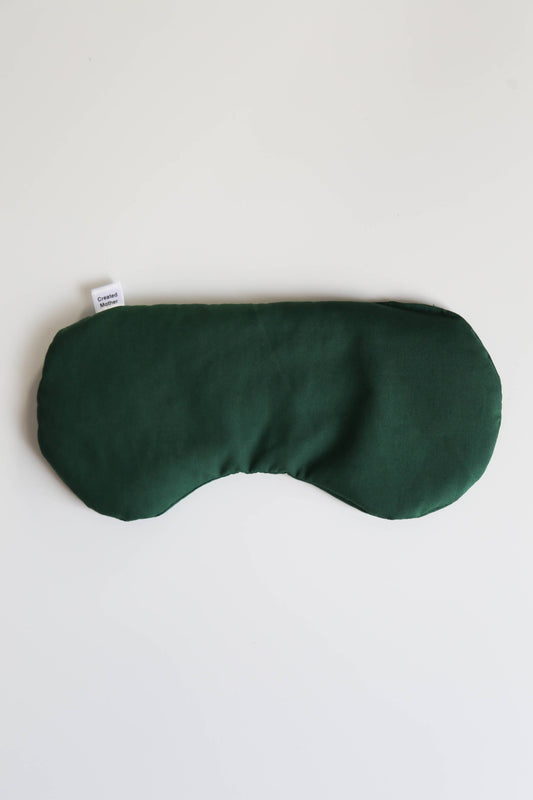 Created Mother - Hot/Cold Therapy Eye Masks: Dark Green / Wheat