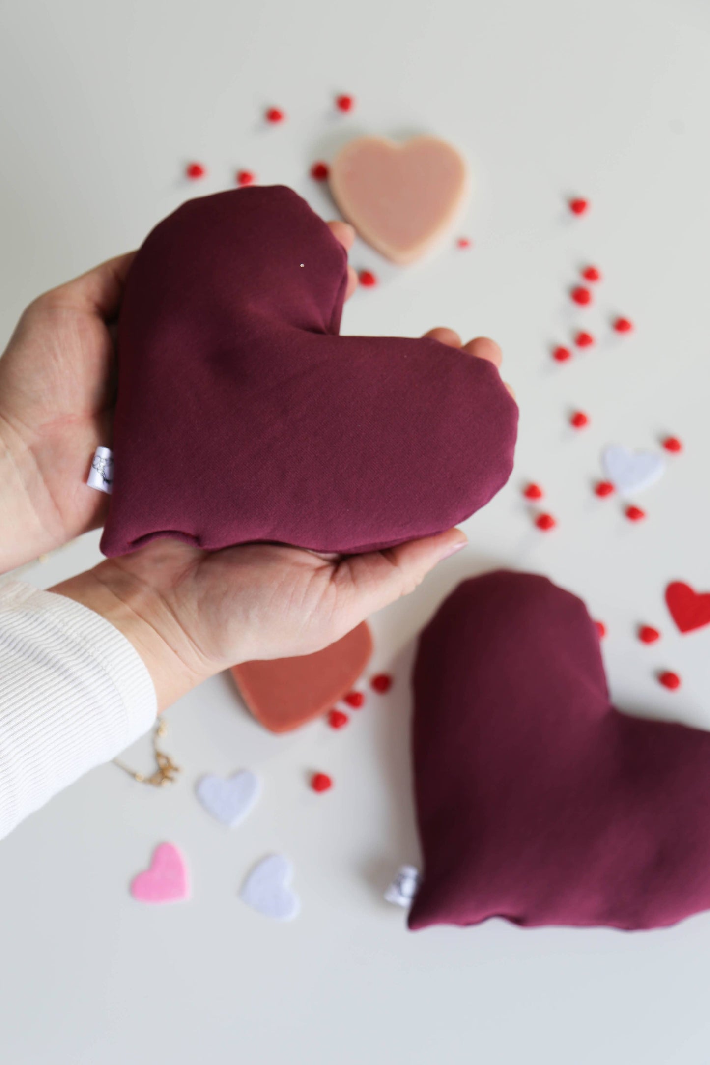Created Mother - Heart shaped Hot/Cold Therapy Pack: Wheat