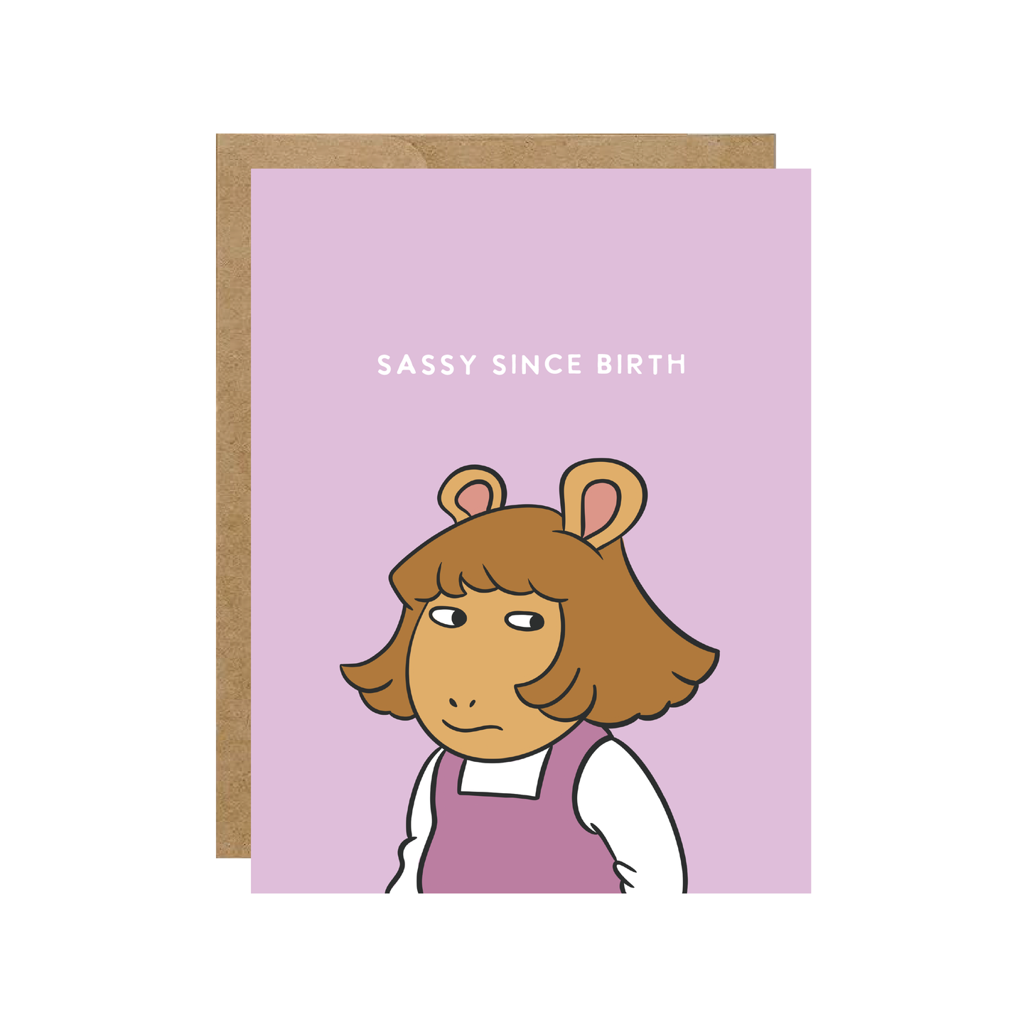 Simple Whimsy - DW Sassy Since Birth - Retro 90's Pop Culture Birthday Card