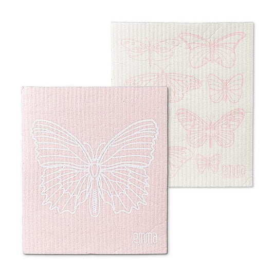 Butterfly Swedish Dishcloth Set of 2