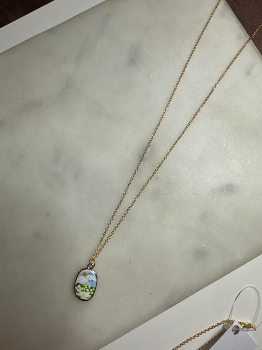 18” Necklace with Landscape