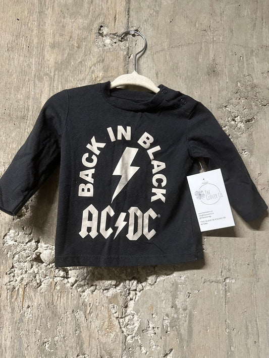 AC/DC Long Sleeve Shirt Sz 0/3m