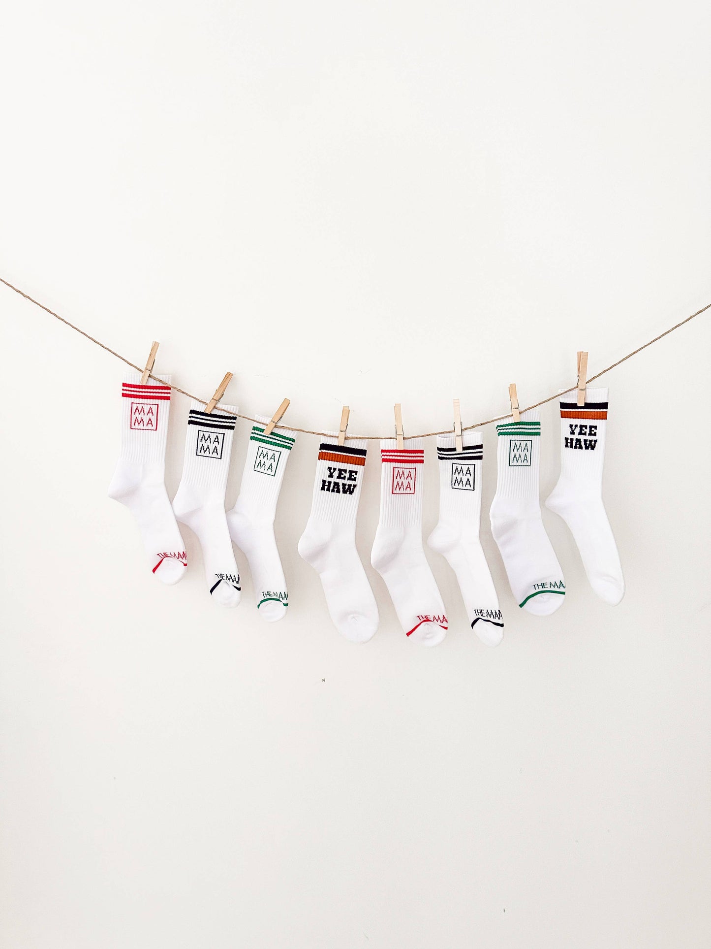 Ashco THE MAMA LABEL - Mama | Crew Socks: Navy