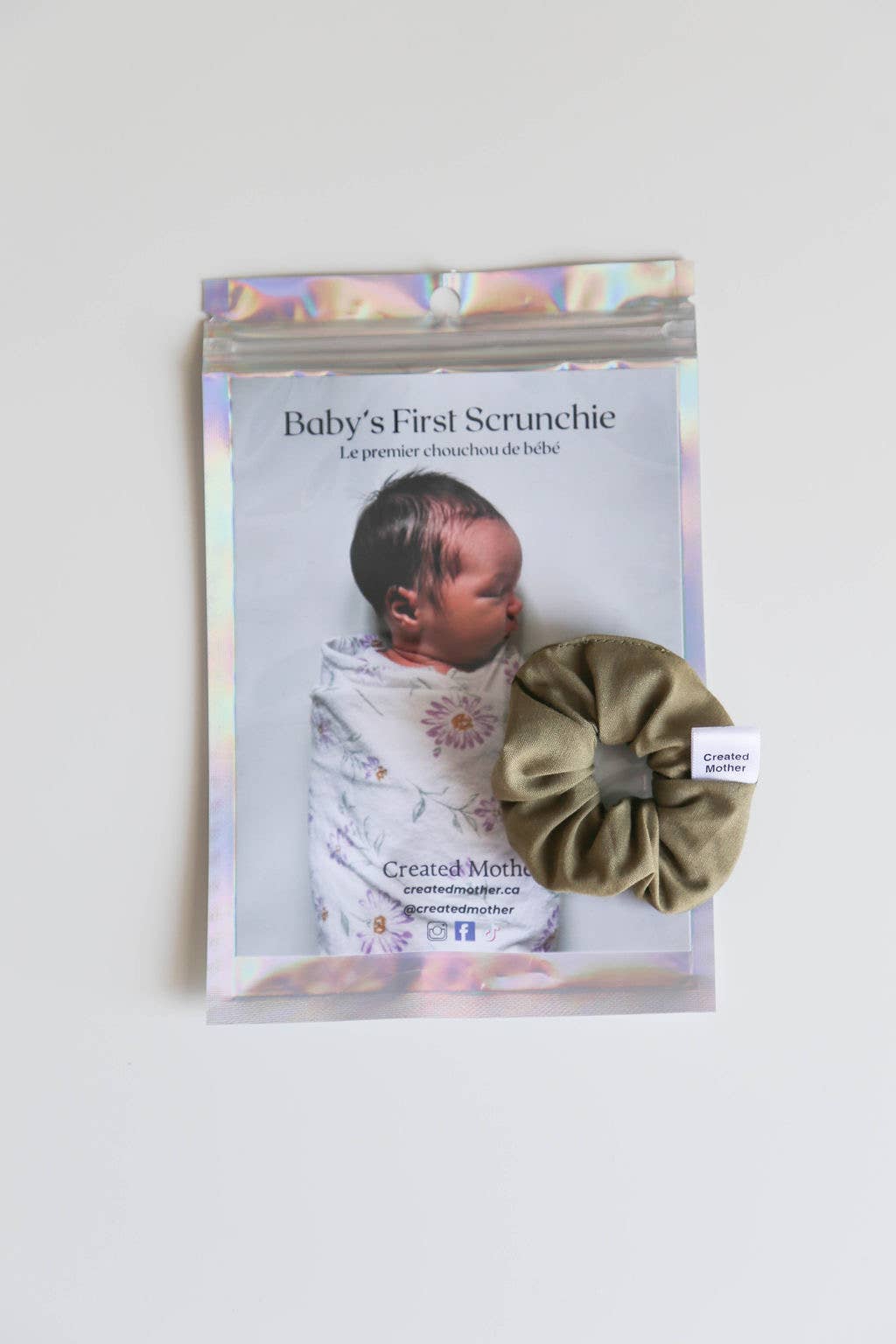 Created Mother - Baby’s First Scrunchie: Green