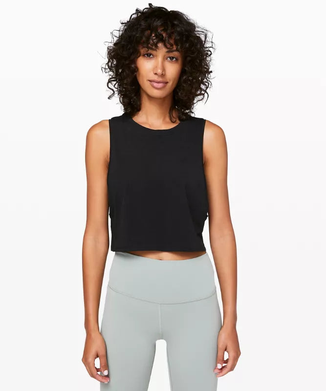 Lululemon Muscle Love Crop Tank Top size 10/12