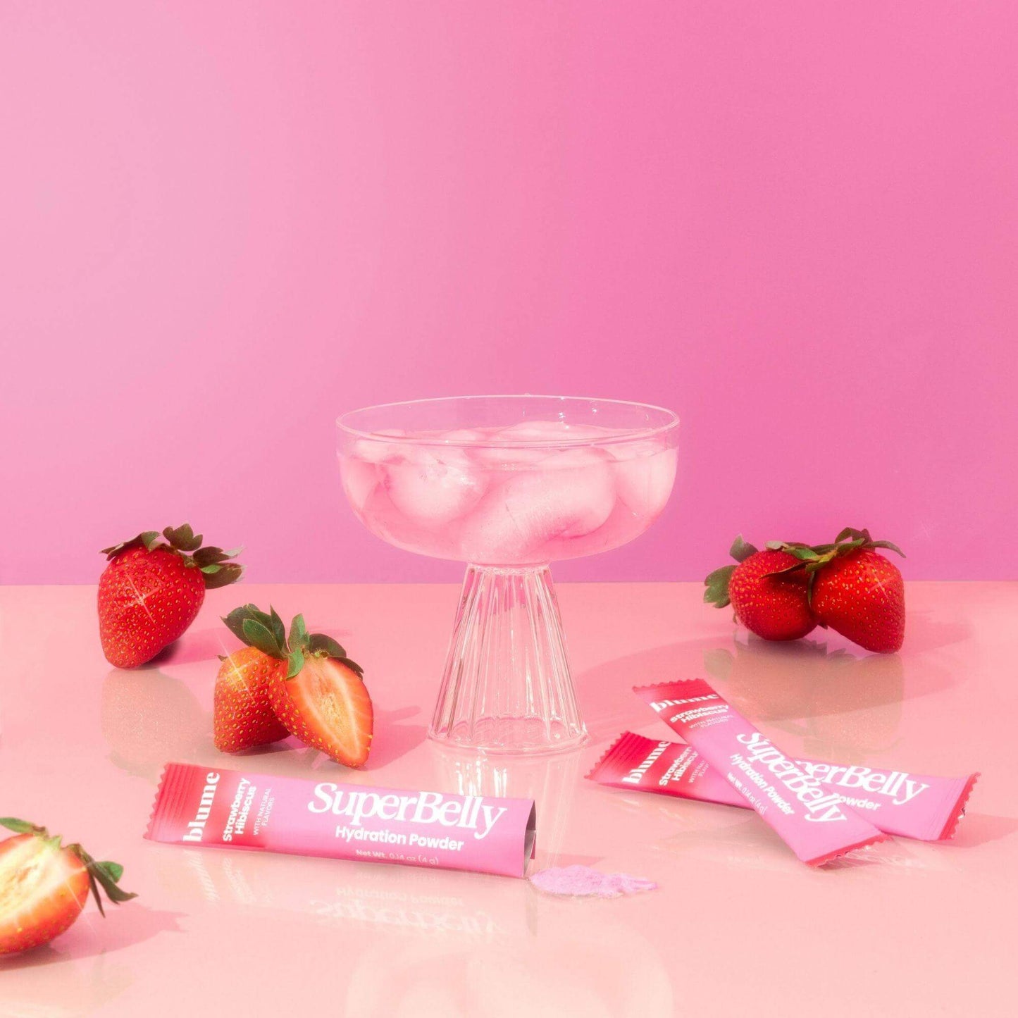 Blume Superbelly Strawberry Hibiscus Hydration Powder