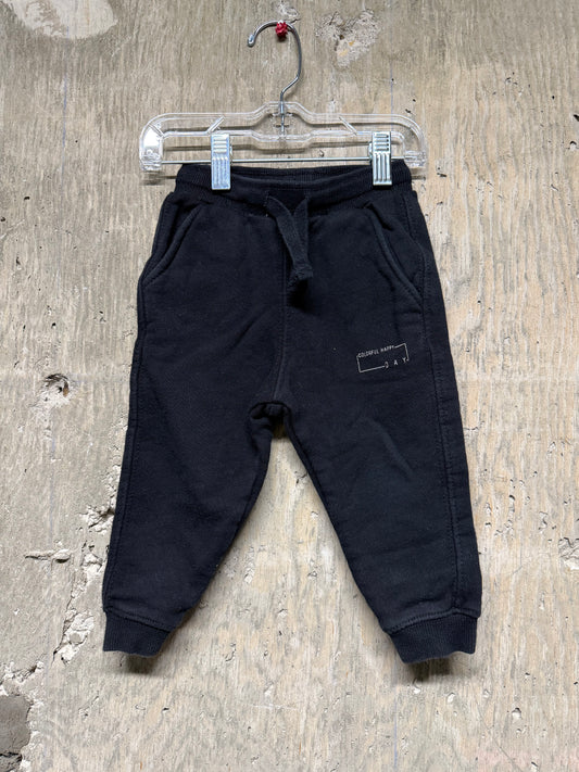 Zara Black Sweat Pants - Size 12/18 Months