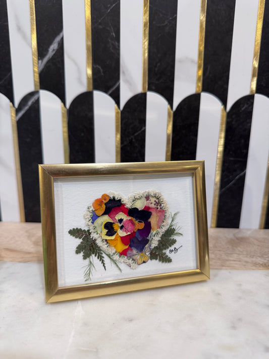 Floral Garden Art - Mini Heart