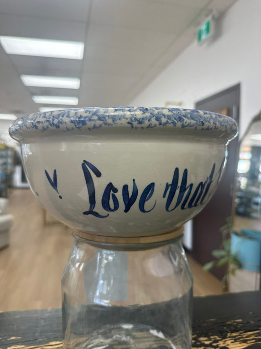 Large Pottery Popcorn Bowl