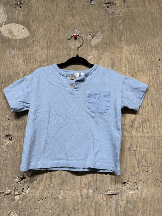 Zara Light Blue Tee - Size 12/18 Months