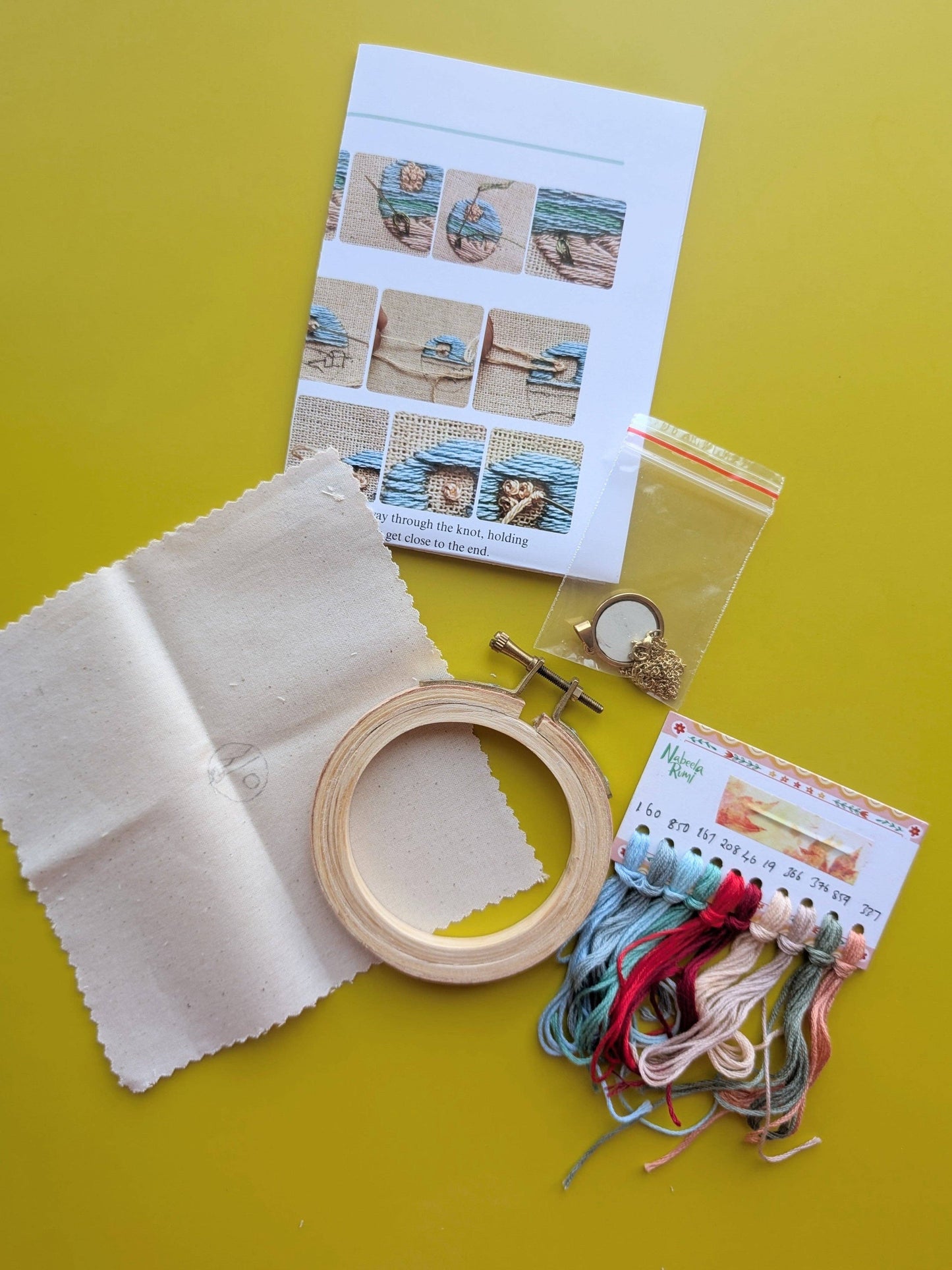 Nabeela Rumi - Pastel Rose Pendant kit