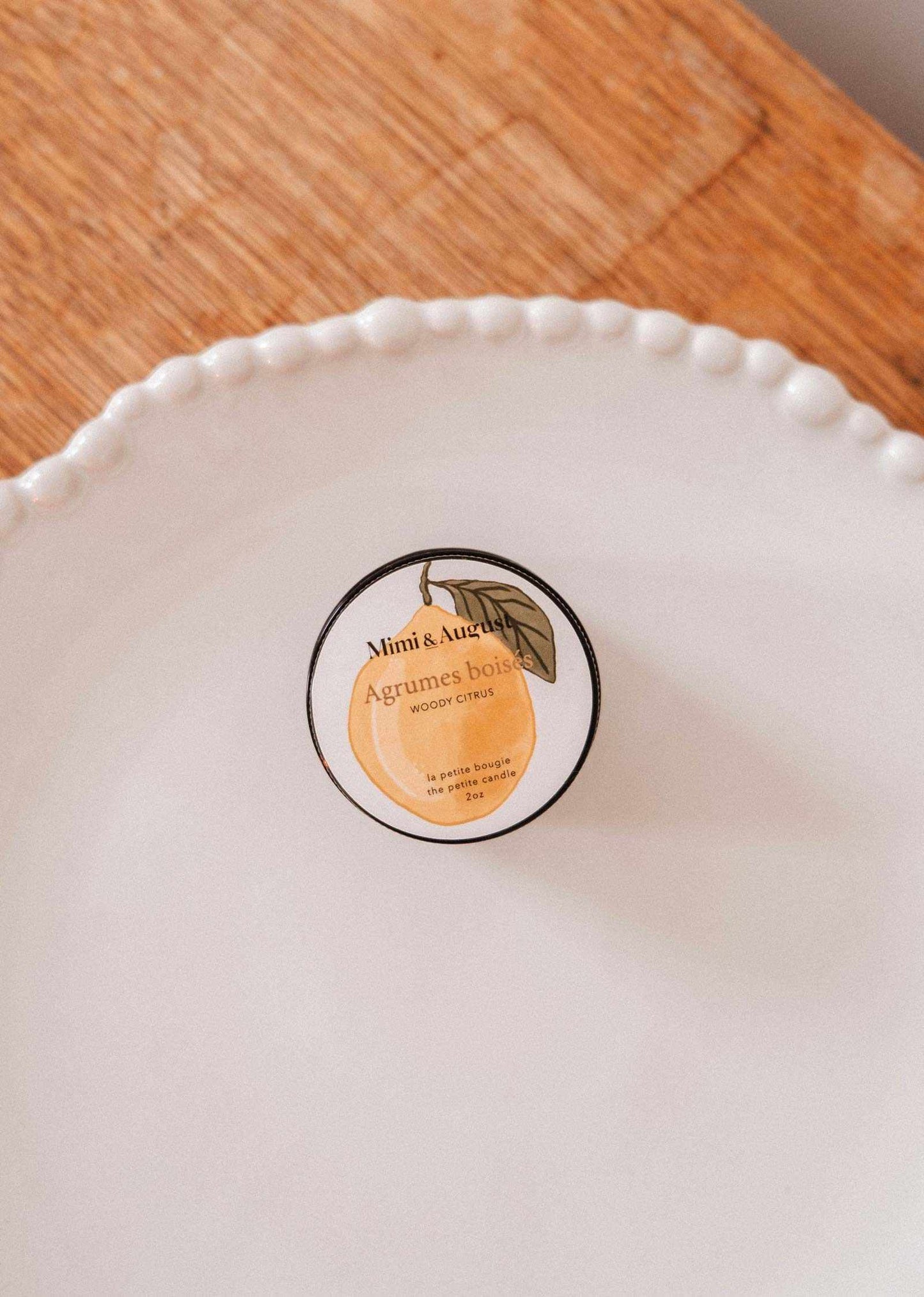 Mimi & August - Woody Citrus – 2 oz Soy Candle: 2 oz