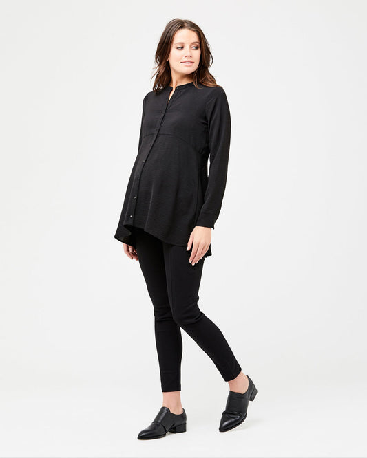 RIPE Peplum Shirt Black size small