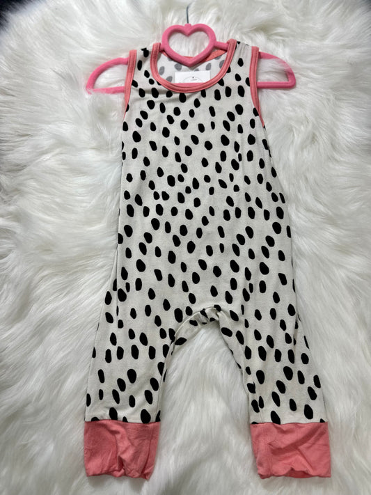 Simple seed Sleeveless Romper 3-6m