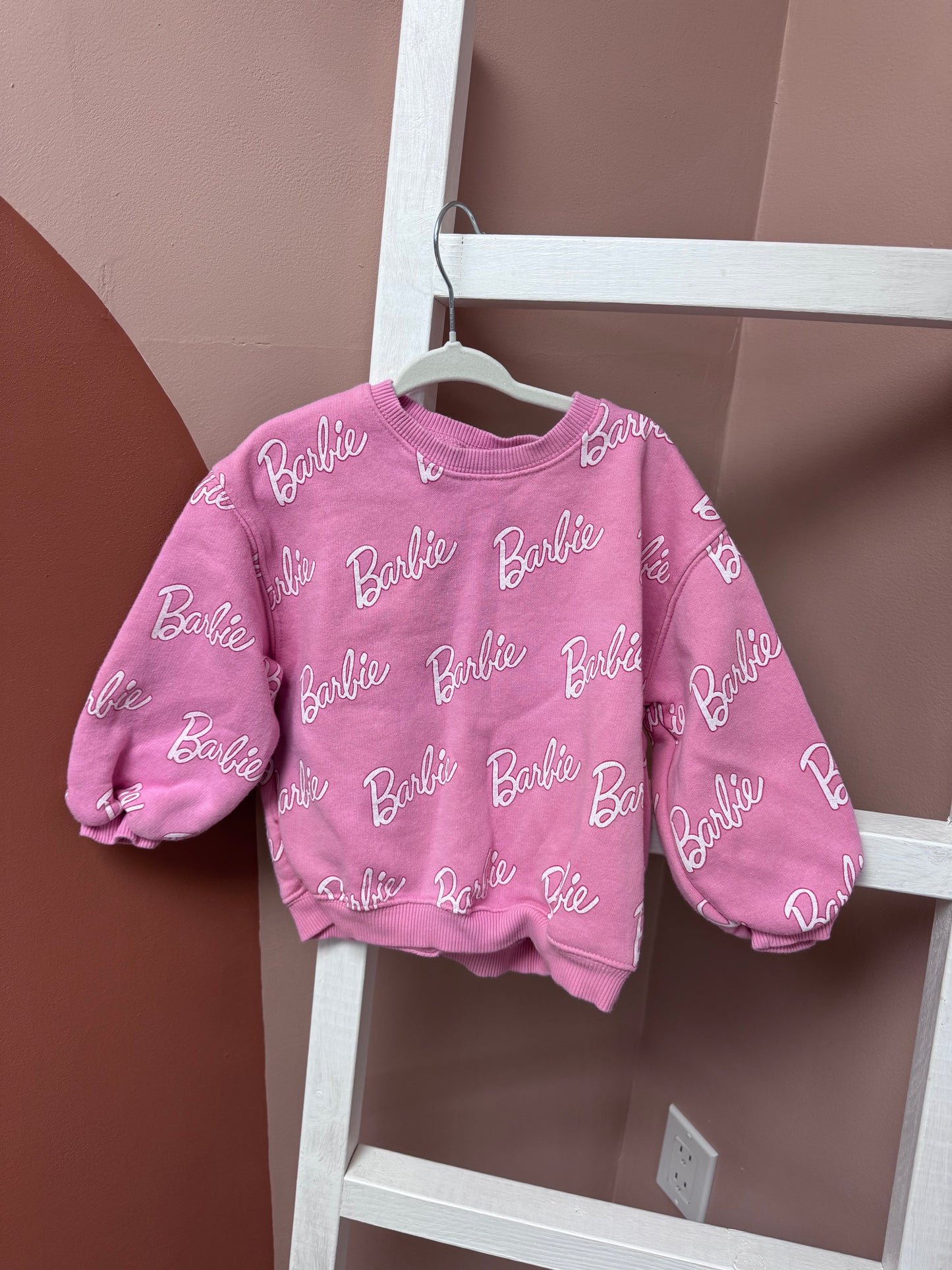 Zara Barbie Crewneck Sweatshirt - Size 2/3Yr
