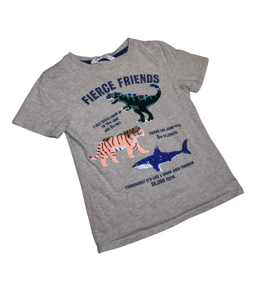 H&M Dino Tshirt - Size 6/8