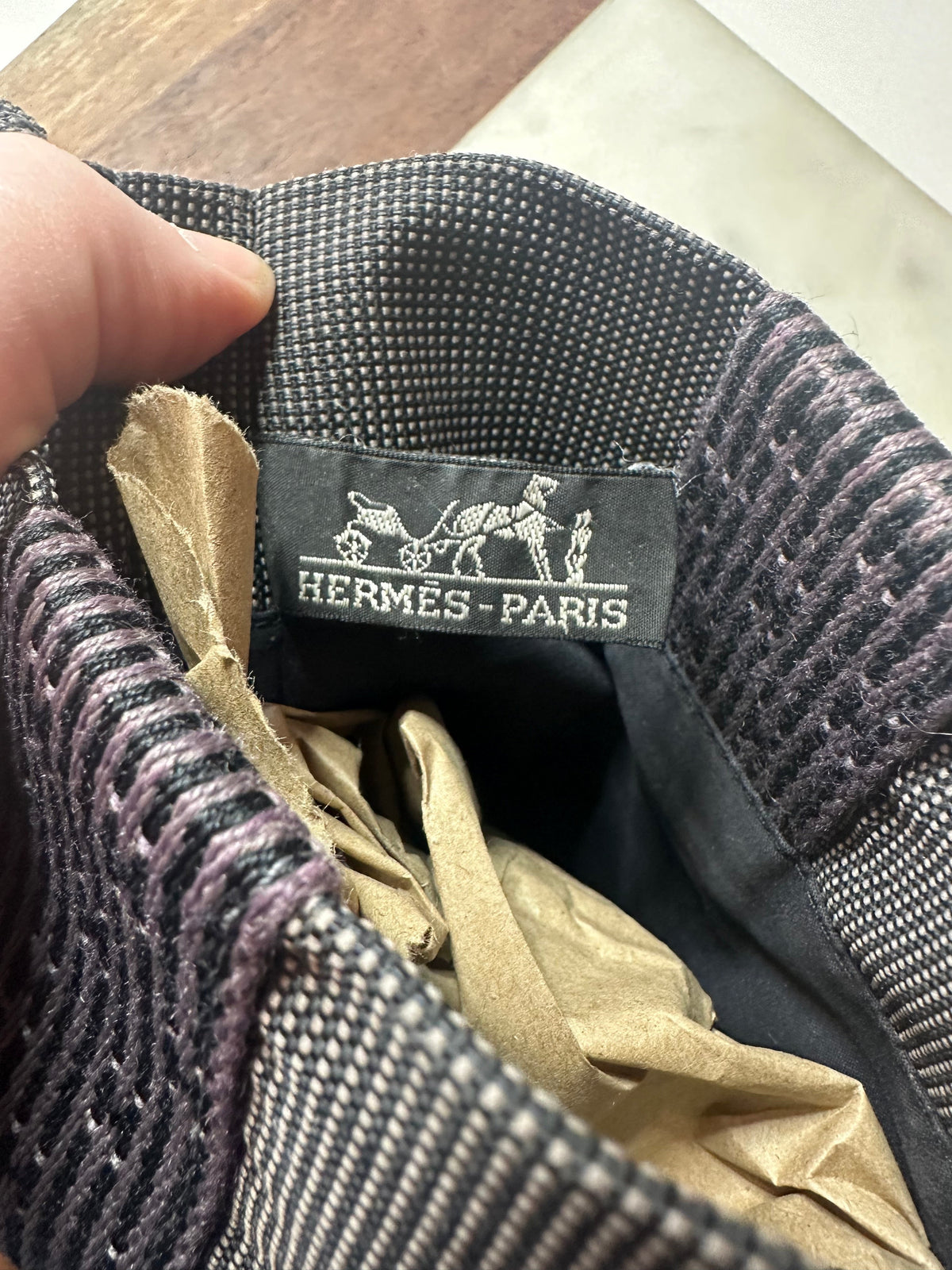 Hermes Pochette Air Line Pochette Canvas Grey